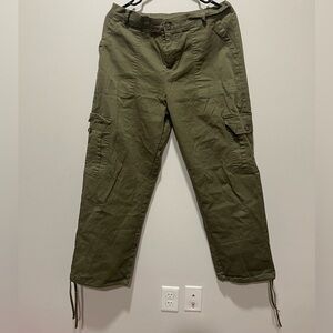 Green Army Colored Cargo Pants